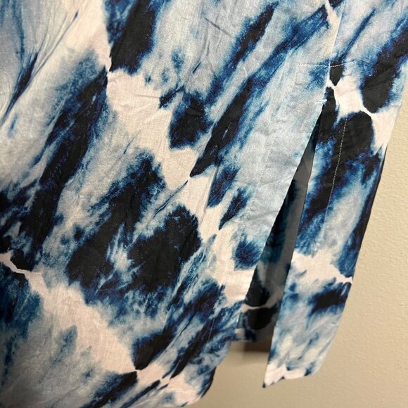 NWOT Soft Surroungings Sea Sprite Tie Dye Maxi Dress Embroidered Embellished XS - Picture 11 of 14